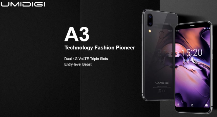 Официально представлен смартфон UMIDIGI A3 Официально представлен смартфон UMIDIGI A3